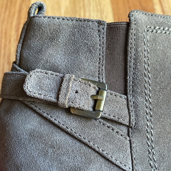 Blondo Idra Waterproof Ankle Booties Women’s Size 7 Brown Suede Leather‎ Zip - Picture 5 of 13